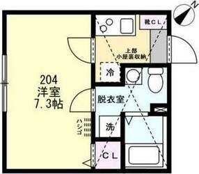 （仮称）昭和新築アパートの物件間取画像